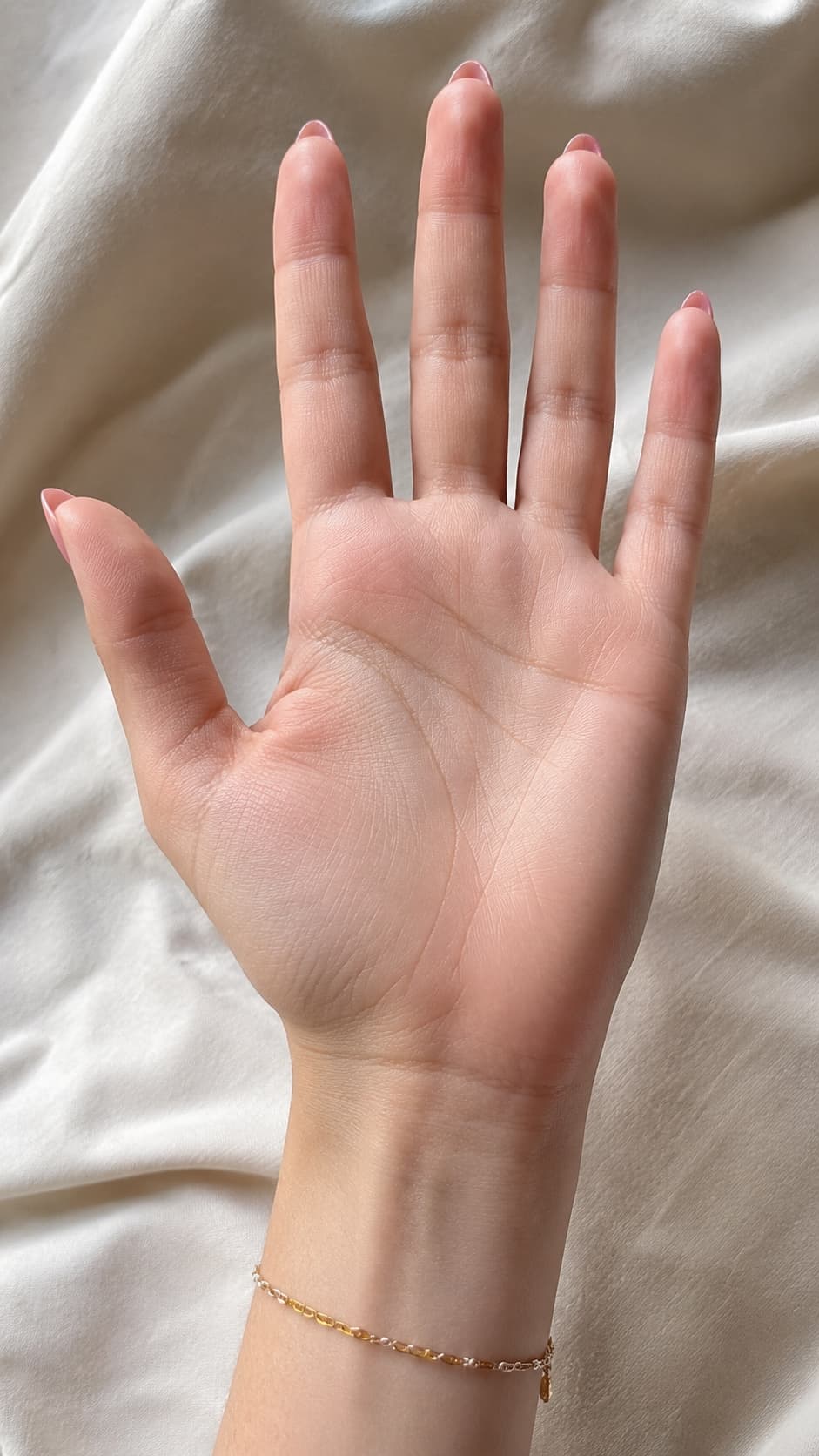 An open palm photographed for a Palmary reading