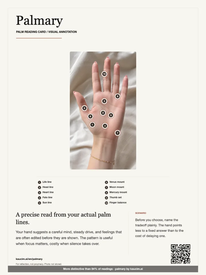Sample Palmary card